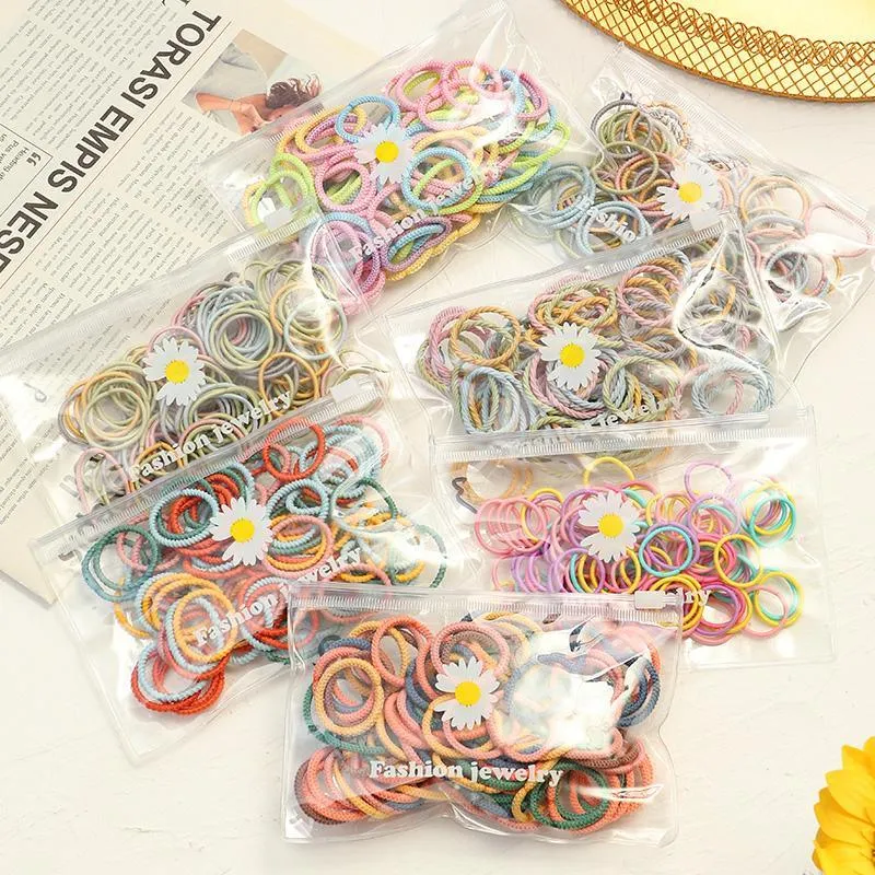 100-piece Colorful Hair rope Children's Clothing