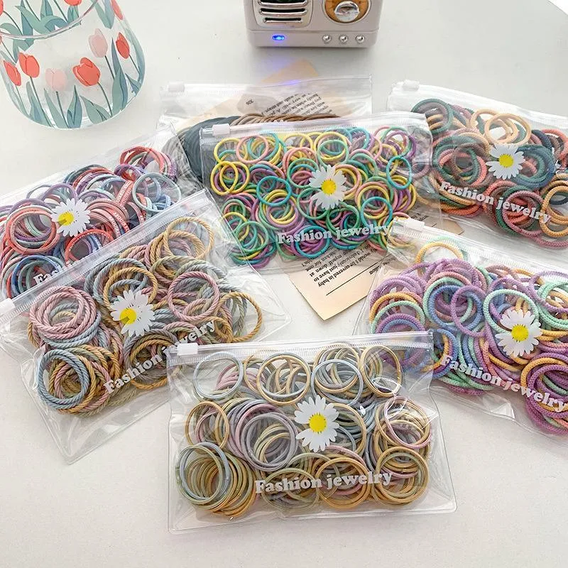 100-piece Colorful Hair rope Children's Clothing