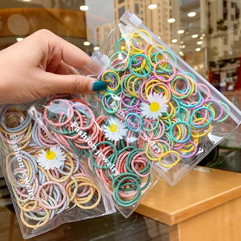 100-piece Colorful Hair rope Children's Clothing