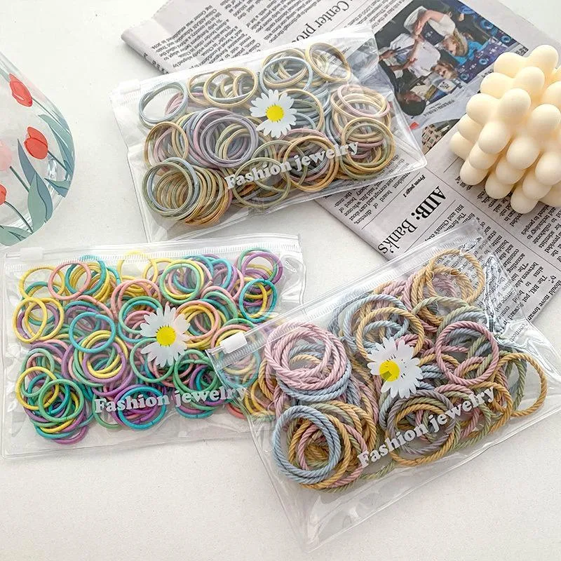 100-piece Colorful Hair rope Children's Clothing