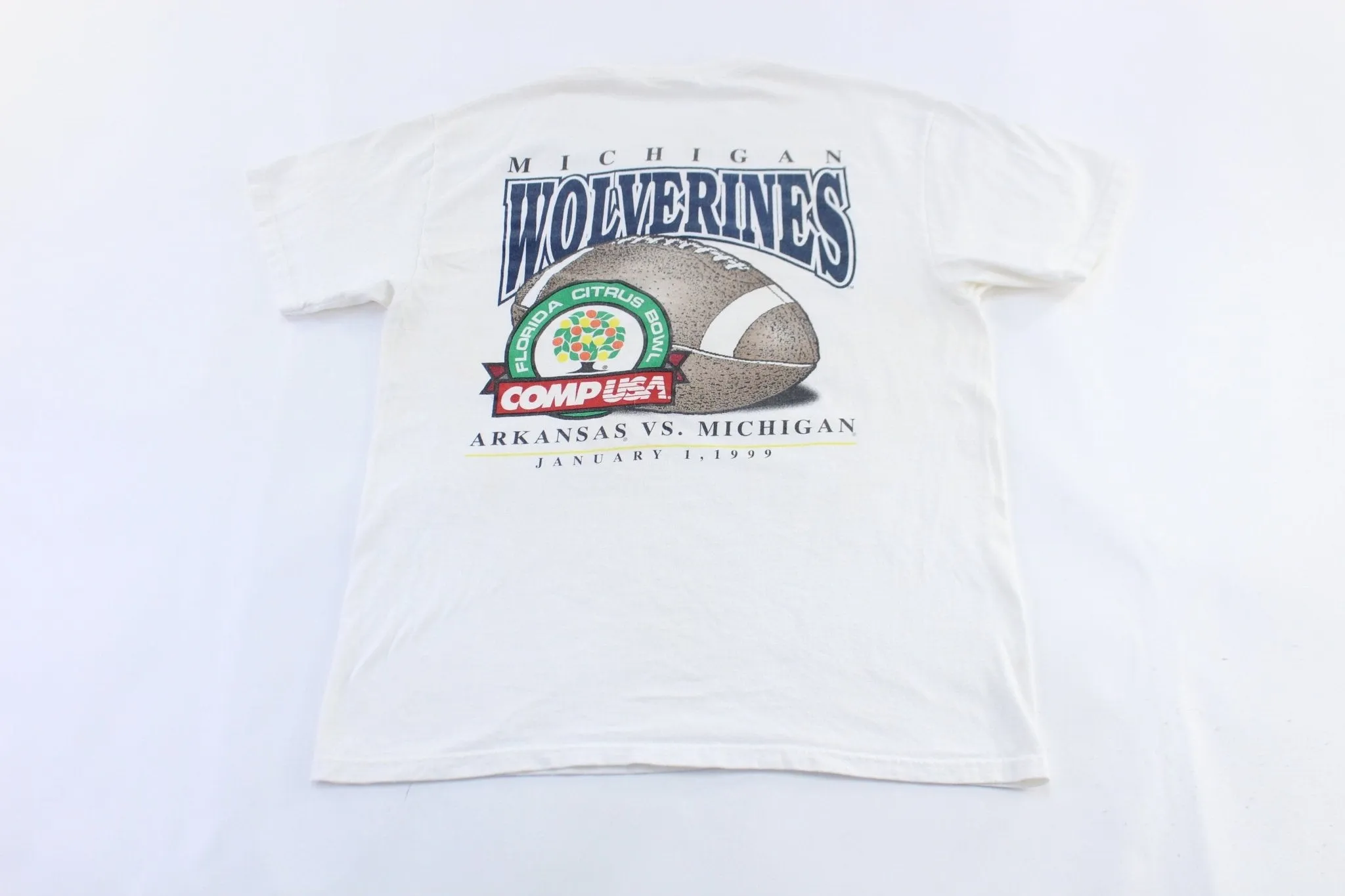 1999 Michigan Wolverines vs Kansas Florida Citrus Bowl T-Shirt