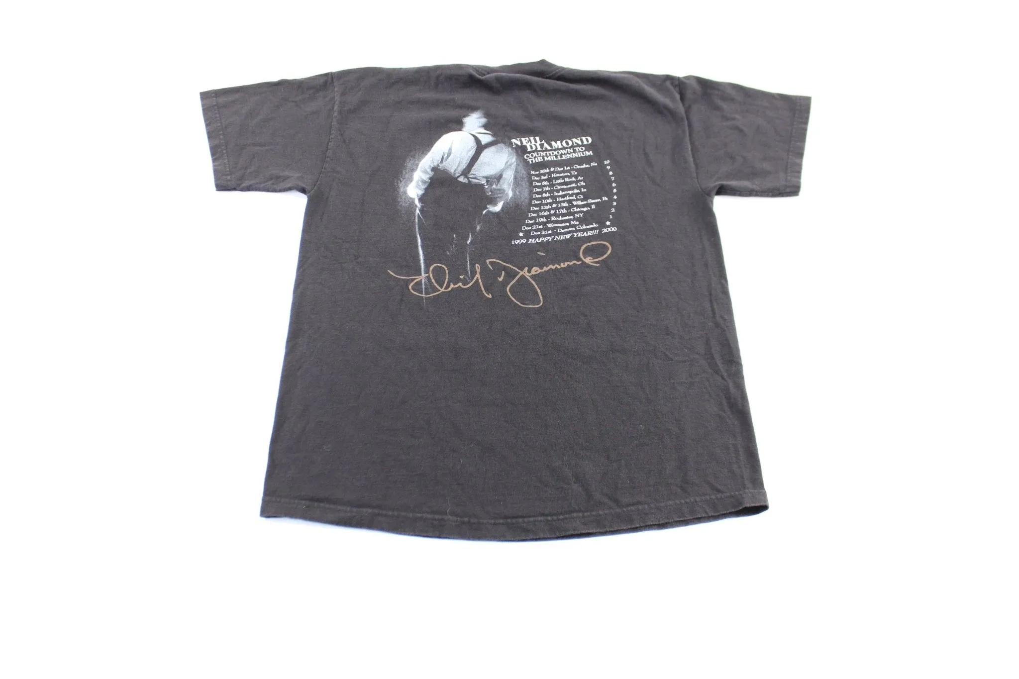 1999 Neil Diamond Countdown To The Millennium T-shirt