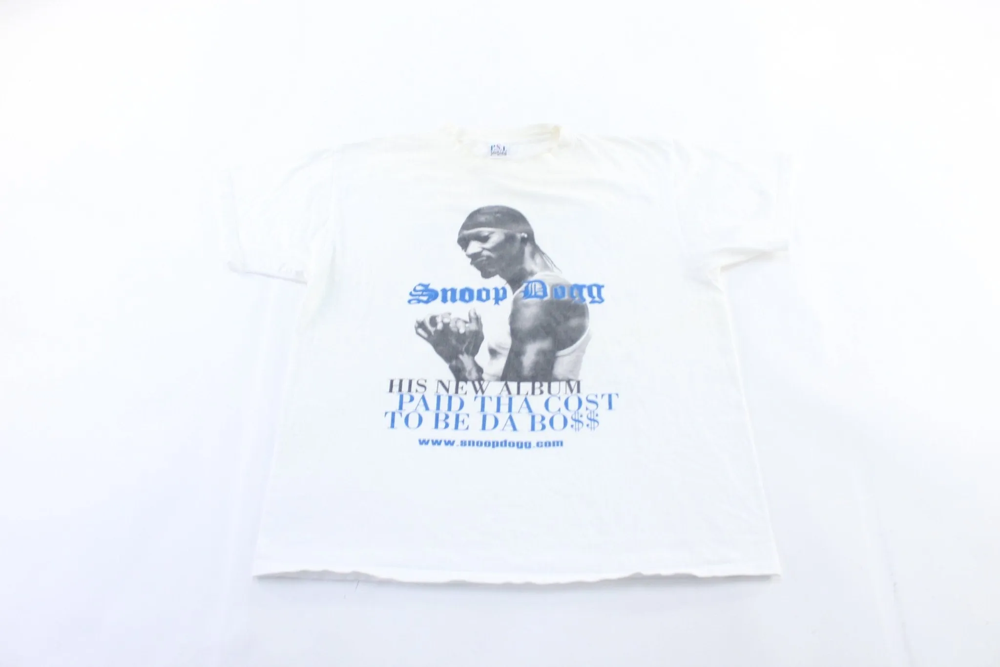 2002 Snoop Dogg Paid Tha Cost To Be Da Boss Album Promo T-Shirt