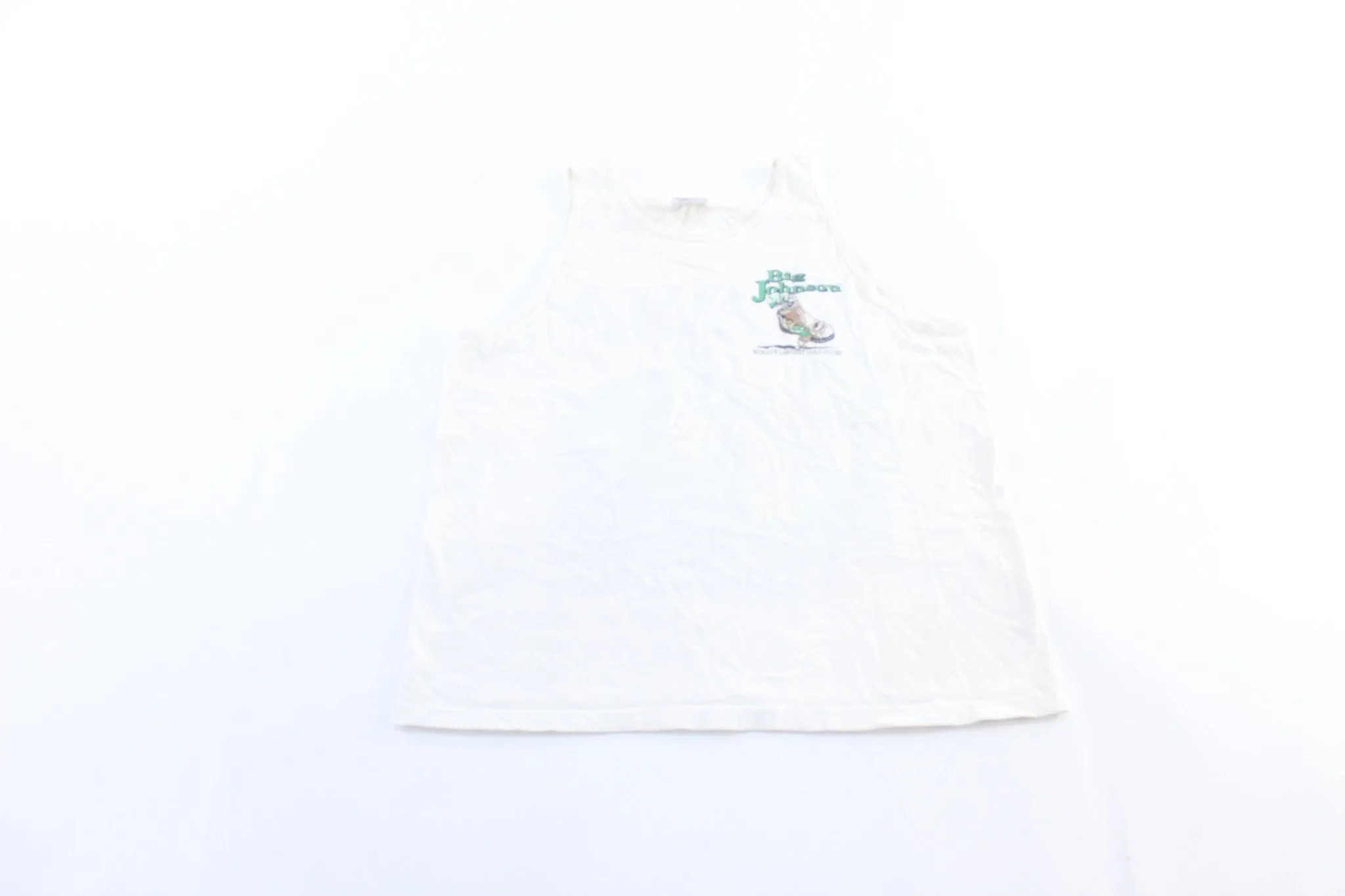 90's Big Johnson World Largest Golf Clubs Parody Graphic Tank Top