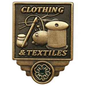 Clothing and Textiles 4-H Pin