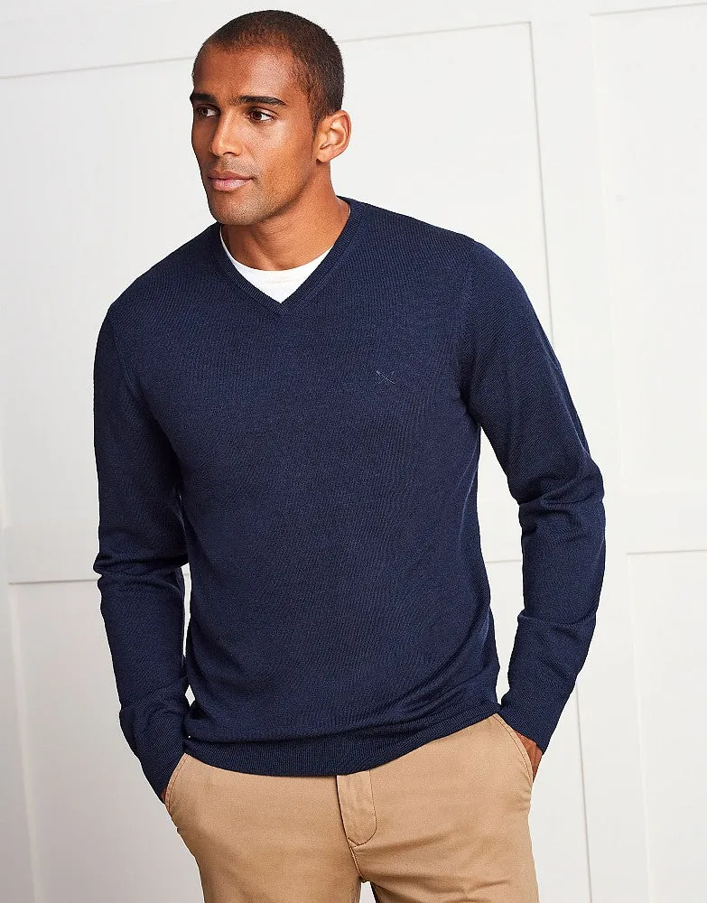 Crew Clothing Merino V Neck Jumper